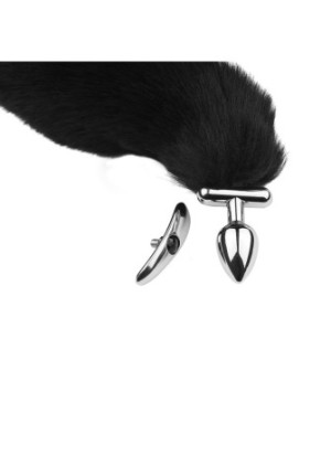 Plug interchangeable aluminium avec queue noire articulée - RY-130-S+MPJ-009